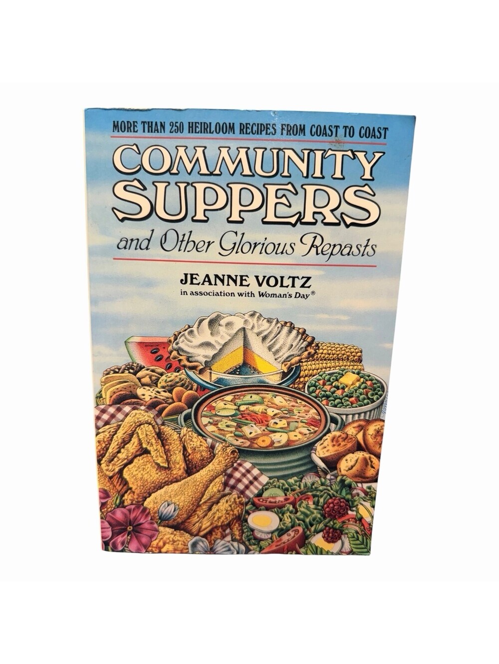 Community Suppers Cookbook Jeanne Voltz Vintage 1987 Heirloom Recipes Softcover